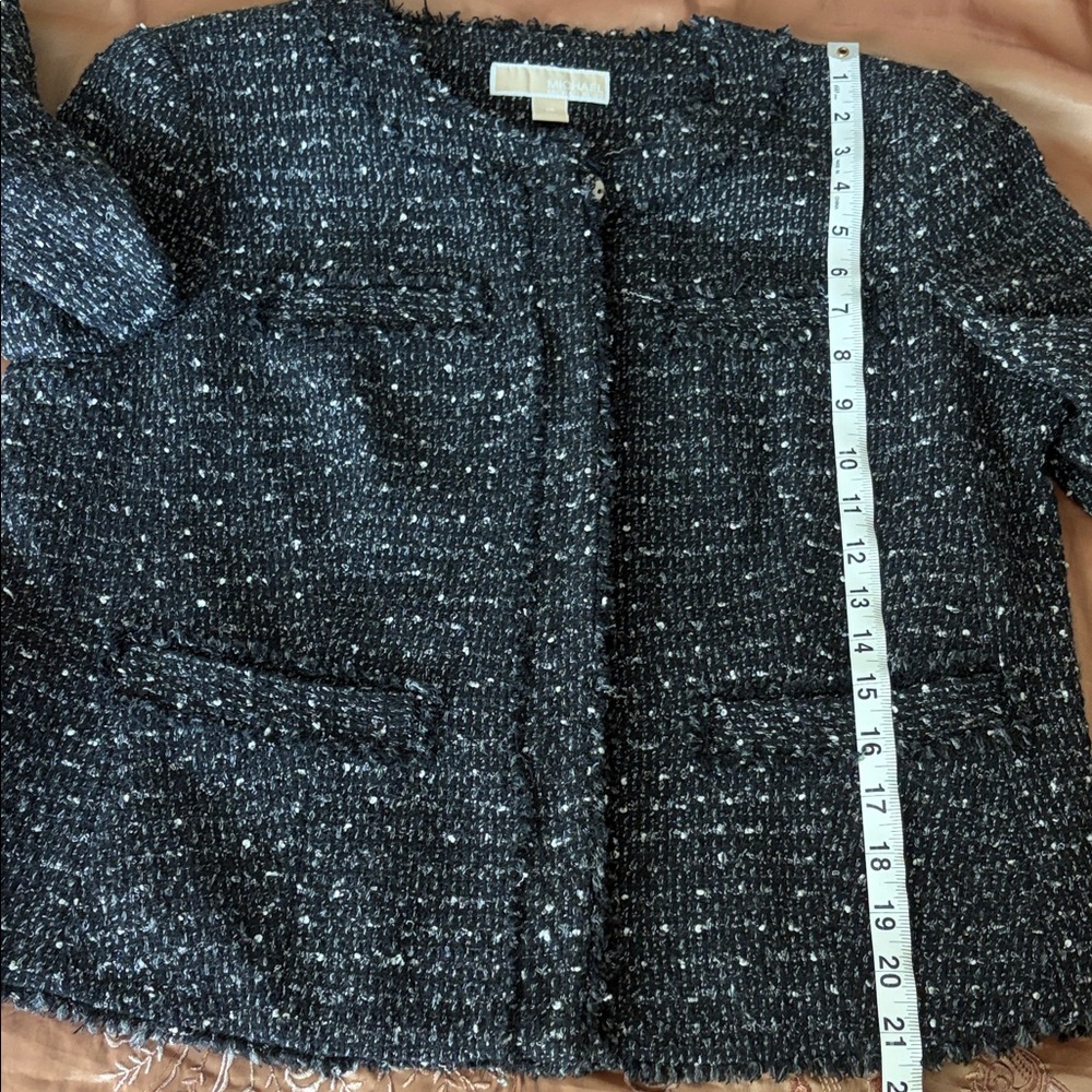 Michael Kors Black and White Tweed Blazer - Picture 13 of 14